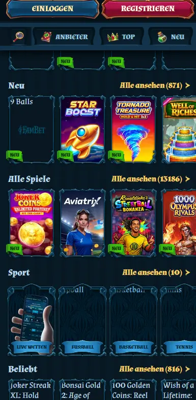 Fambet App – Casino mobil im Browser auf Android und iOS spielen